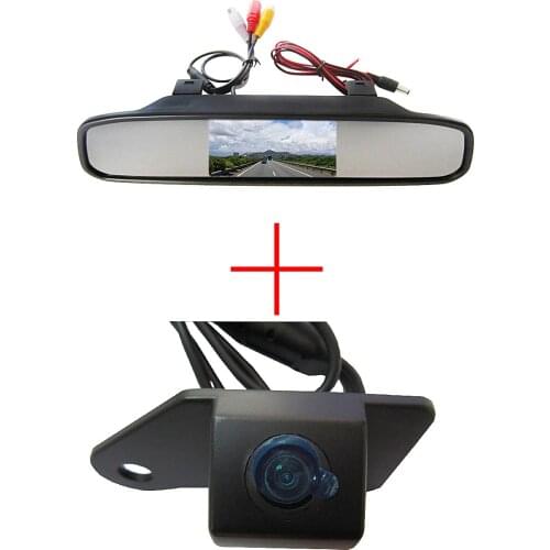 Color Car Rear View Camera for Mitsubishi ASX RVR/Outlander Sport,with 4.3 Inch Rear view Mirror Monitor