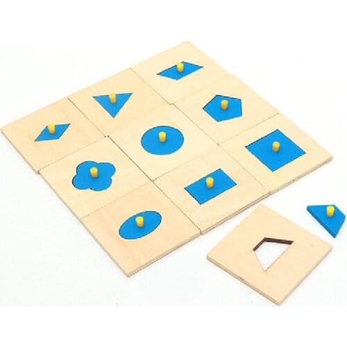 Baby Montessori Children Toy Wooden Insets Set/10 Early Childhood Education Early Learning Preschool Training Game Kids Toys