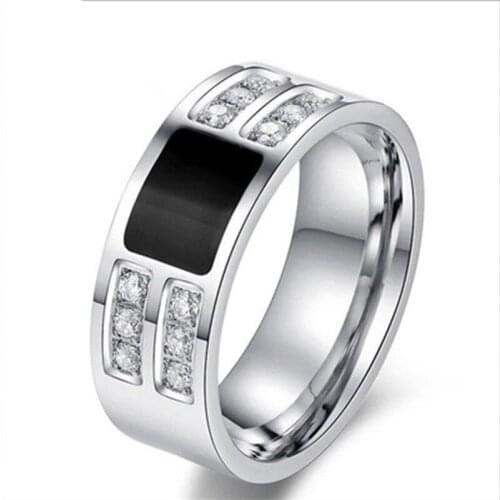 Wholesale New Trendy Unisex Square Crystal Rings For Men Women Alloy Ring Jewelry 2021 For Party Anniversary Hot Sale Whole Sale