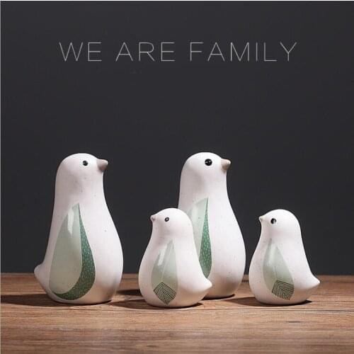 Creative Ceramic Bird Ornaments Living Room Office Wedding Room Decorations Creative Gifts Bird Figure Statues Ornaments 05313