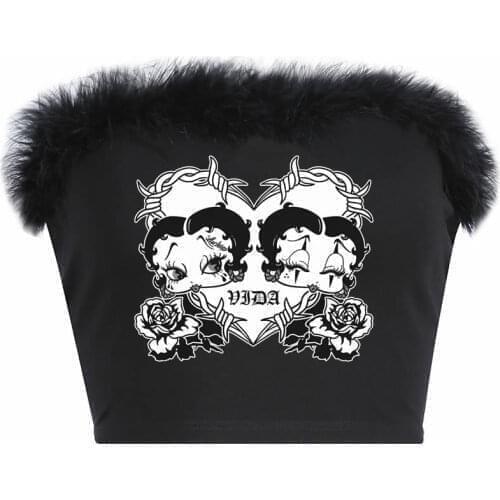 Y2k crop top y2k accessories y2k t shirt cute tops women sexy streetwear y2k blouse y2k fashion gothic Tank Tops