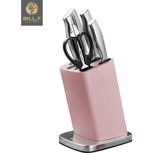 Bill.f 6Piece Professional Knives Set,Chopping Bone Knife,Kitchen knife, multi-purpose knife,sanyoku knife, kitchen scissor,base