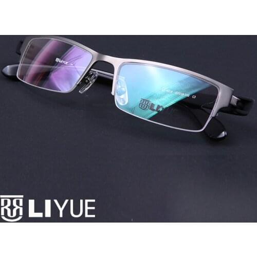 Fashion mens eyeglasses frames Optical Glasses Frame for Men Myopia Prescription glasses male Half Metal eyewear Spectacles