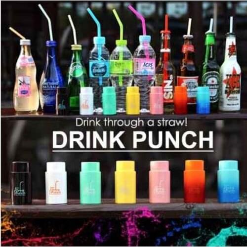 Drink Through A Straw Drink Punch 6.5mm / Water Bottle Cap Hole Maker / Juice Beverage Lid Straws