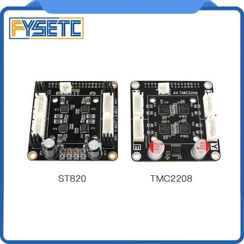 1PC 4X ST820 V1.2 / 4X TMC2208 V1.0 Driver Board Adapter Module For AIO II V3.2 Mainboard All in One II 32 Bit MCU 32bit