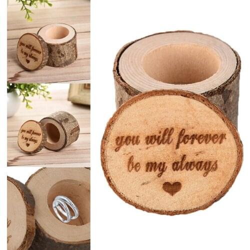 Custom Ring Box Personalized Wedding Valentines Engagement Wooden Ring Bearer Box Rustic Wedding Ring Box Holder