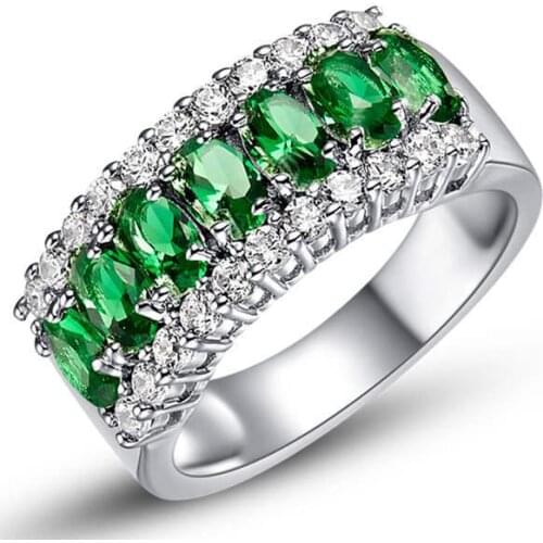 Luxury Female Princess Ring Jewelry Cut Purple Waterdrop Charms Micro Pave Love Wedding And Engagement Ring Women Accessories