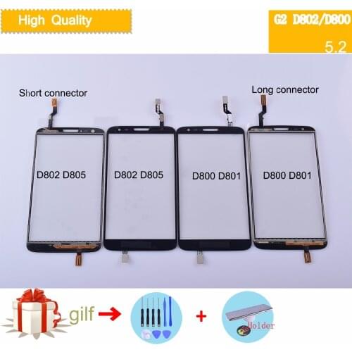 G2 Touchscreen For LG G2 D802 D805 and G2 D800 D801 D803 Touch Screen Digitizer Glass Lens Panel Sensor Outer Touch black white