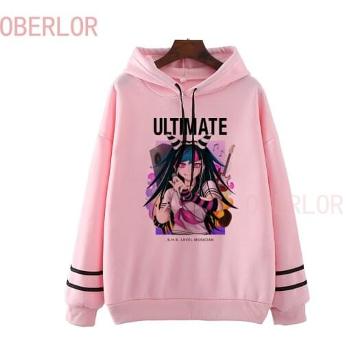 Women Fashion Graphics Tumblr Grunge Tops Hoodies 2020 Danganronpa Mioda Ibuki Anime Sweatshirts Vintage Graphic Clothes