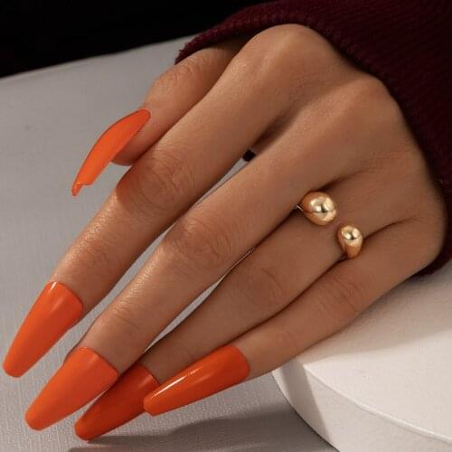 2021 new personality geometric ring simple fashion OL commuter accessories gold and silver rings engagement ring