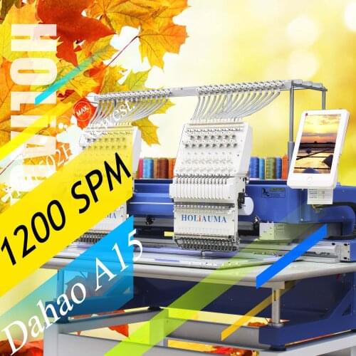 10 Years Service!!!T Ajima Second Hand Computerized Double Head Embroidery Machine Brother for Cording/Sequin/Bags Device