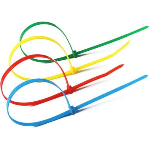 100pcs Nylon Cable Ties cable winder organizer Self-locking Zip Cable Winder Wire Binding Wrap Straps Office Desk Organizer