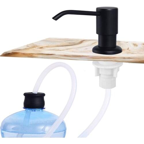 47 Inch Sink Soap Dispenser With Extension Tube Kit Bottle Replacement For Kitchen Sink Metal Under Deck Counter In Sink Mounted