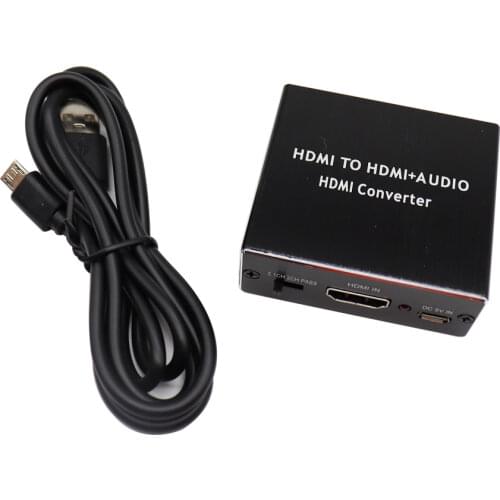 4K X 2K HDMI-compatible to HDMI-compatible Optical TOSLINK SPDIF + 3.5mm Stereo Extractor Audio Splitter Converter