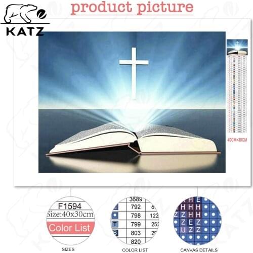 Cross Diamond Painting Christian Faith Embroidery Crossing Diy Bible Picture Mosaic Gift Handmade Cross Stitch Home Decoration