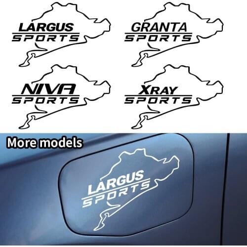 Car Styling fuel tank cap sticker For LADA Largus Granta Niva Xray SPORT Emblem decoration decals Accessories