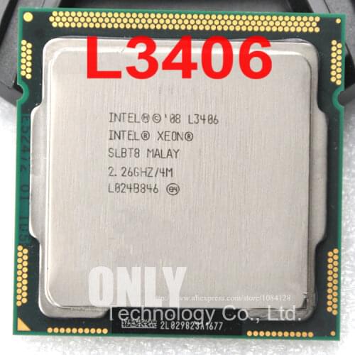 Free shipping intel latop core L3406 2.26G LGA 1156 30w MB Dual-Core cpu processor