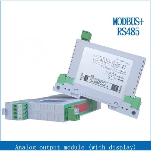 Digital tube display modbus rtu RS485 control analog output DA module 4-20ma/0-5V/0-10v