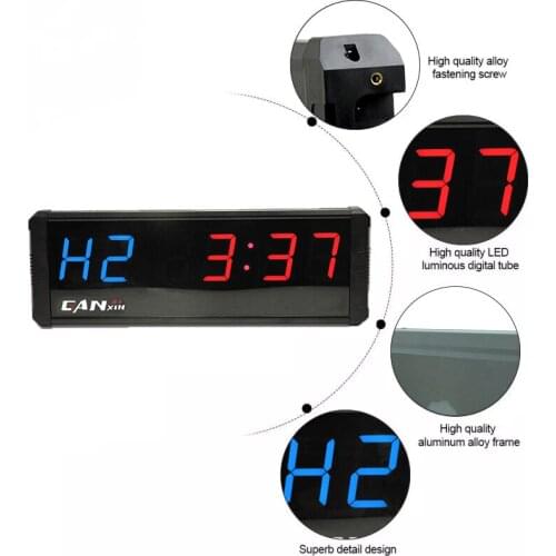 [Ganxin]4" Plus Popular High Quality Portable Aluminium Alloy Led Gym Timer Remote Control