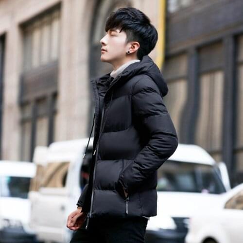 Mens Jacket Winter Fashion Winter Clothes Short Winter Clothes Clothes Cotton-padded