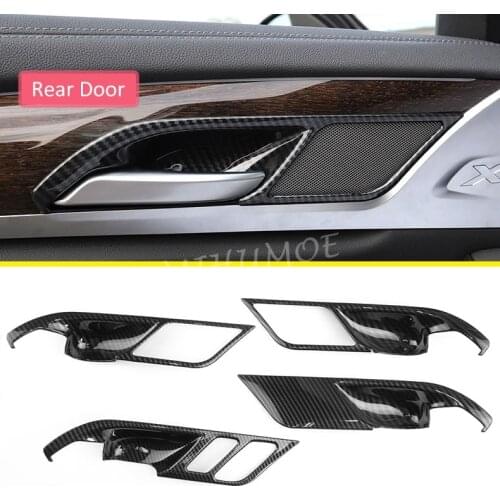 Carbon Fiber LHD Interior Door Handle Trims Cover For BMW X4 G02 X3 G01 2018 2019 2020