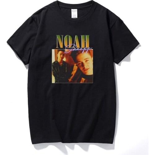 New Fashion Harajuku Graphic Tees Men Streetwear Noah Schnapp Vintage Rapper T Shirts For Men Top Cotton Unisex T-shirts EU Size