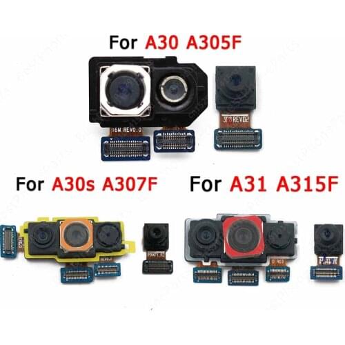 Original Front Back Camera For Samsung Galaxy A30s A30 A31 Frontal Rear Facing Backside Selfie Camera Module Repair Spare Parts
