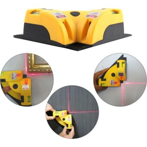 Right Angle 90 Degree Square Laser Level Projection 635nm 90 Degree Wire Tools Horizontal Vertical Measurement Tools Laser Level