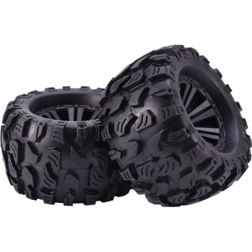 RC car tires 2pcs ZD 12mm Racing HEX &125mm Wheels Tires For 1/10 Monster Truck Off Road HPI HSP Savage XS TM Flux LRP
