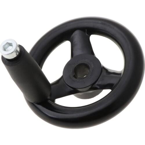 3.9" Diameter Hand Wheel w/ Revolving Handle For Milling Machine