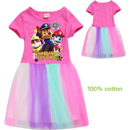 Paw Patrol Kids Costume Dresses For Girls dress Children Wedding Tutu Dress Ball Grown Party Princess Vestido