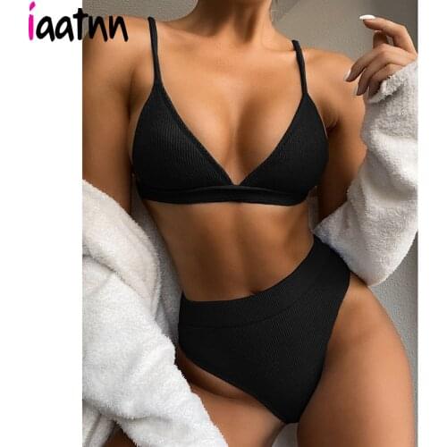 Sexy Push Up Bikini 2021 Womens Swimsuit Woman Swimwear Bathing Suit Brazilian High Waist Bikinis Set Bather Beach Wear Biquini