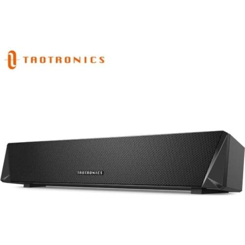 Taotronics Bluetooth Soundbar Mini Gaming Speaker Wireless&Wired 14W Powerful Drivers subwoofer RGB Light Soundbars for PC Phone