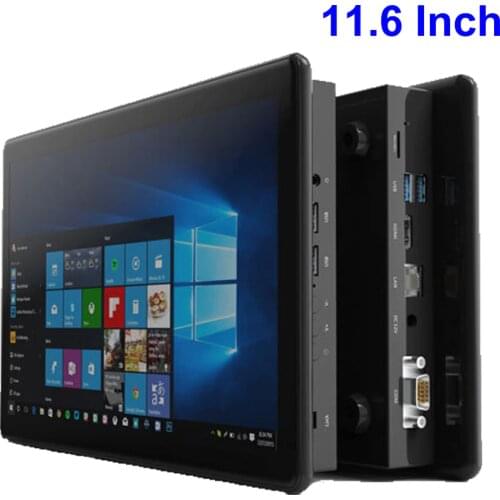 All In One PC Industrial Tablet PC Windows 10 POS Terminal Mini PC 11.6" Intel J3355 4GB RAM RS232 DB9 Business Computer RJ45