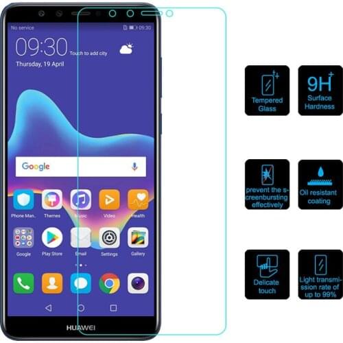 2PCS Tempered Glass For Huawei Y5 Y6 Prime 2019 Pro Y7 Y9 nova 5i 5z 2 Lite 3 3i 2i 2S Protective Film Screen Protector Cover