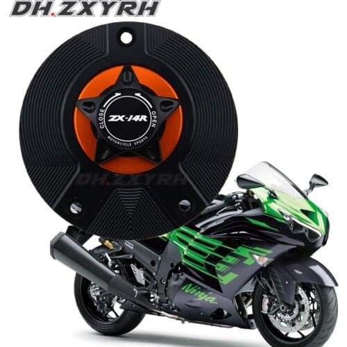 ZX 14R Gas Fuel Tank Cap for KAWASAKI ZX-14R NINJA 2006-2016 Motorcycle Accessories CNC Fuel Cover