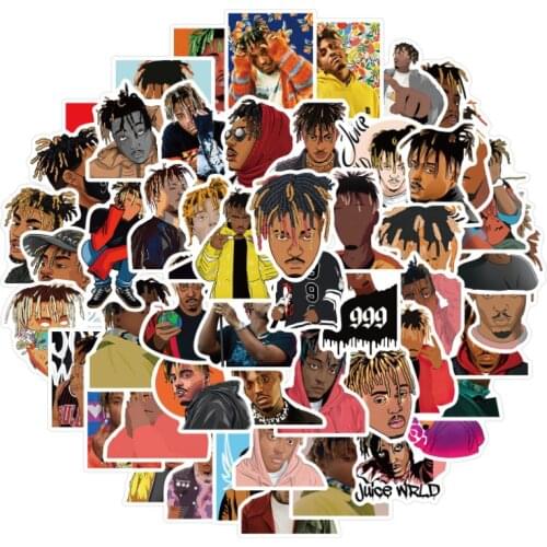 10/30/52Pcs/Set Singer Juice Wrld For Snowboard Laptop Luggage Fridge Car- Styling Vinyl Decal Home Decor Stickers