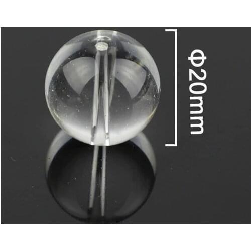 200pcs/lot 20MM Smooth Crystal Beads Fiber Optic Crystal Ending Decoration Free Shipping
