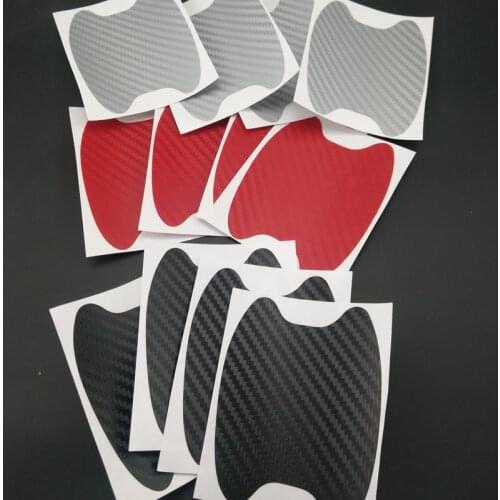 4Pcs Car Carbon Fiber Door Handle Sticker for Mercedes-Benz A B C E S G M ML GLK CL CLK CLS E GL R SL SLK SLS-class AMG TPMS