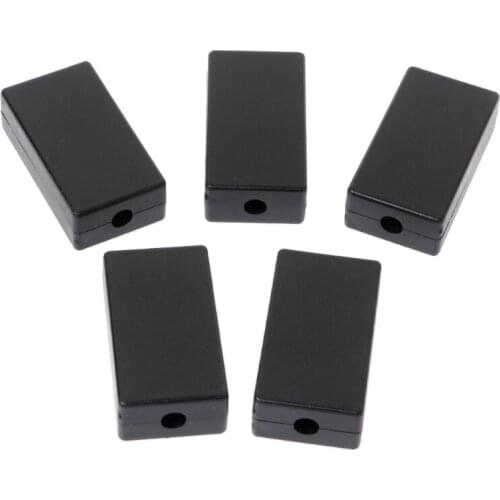 5Pcs Black DIY Electric Plastic Waterproof Project Junction Box Case 48*26*15mm