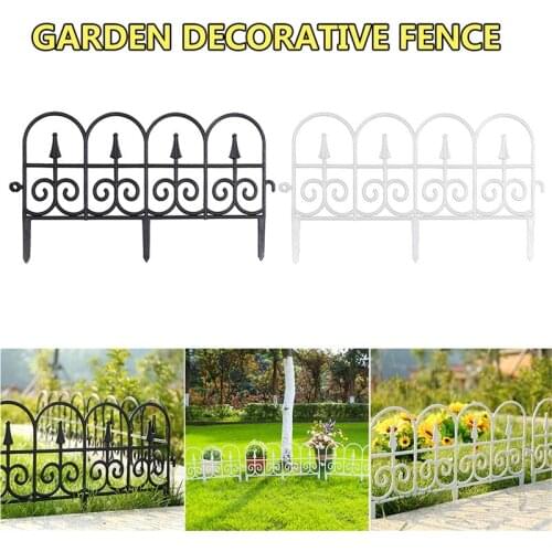 5 PCS Plastic Garden Fence Inserted in the Ground Fence Garden Border Edging Garden Decor Wedding Decor Fence
