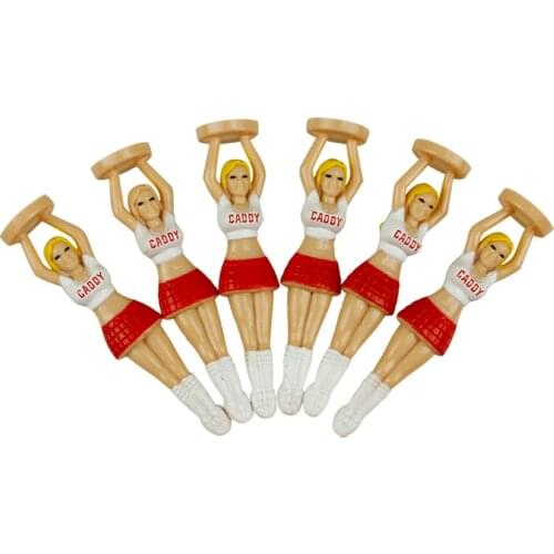 KOFULL 6Pcs Bikini Golf Tees Plastic Holder Novelty Supplies Accessories