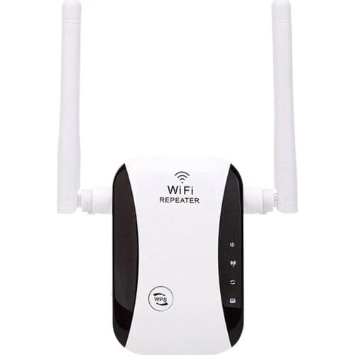WLAN Repeater, WIFI Extender 300 Mbit / S 2.4 Ghz N300 Dual Frequency WLAN Repeater WIFI Adapter EU Plug