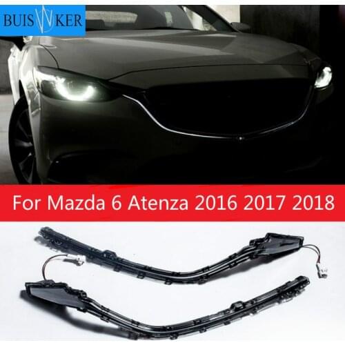 For Mazda 6 Atenza 2016 2017 2018 Grille DRL Outline LED Width Light DRL Signal Light Fog Lamp Daytime Running light