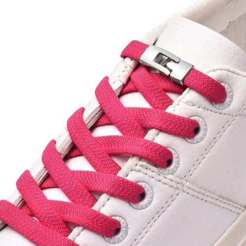 Elastic Cross buckle ShoeLaces New 1 Second Quick No Tie Shoe laces Kids Adult Unisex Sneakers Shoelace Lazy Laces Strings