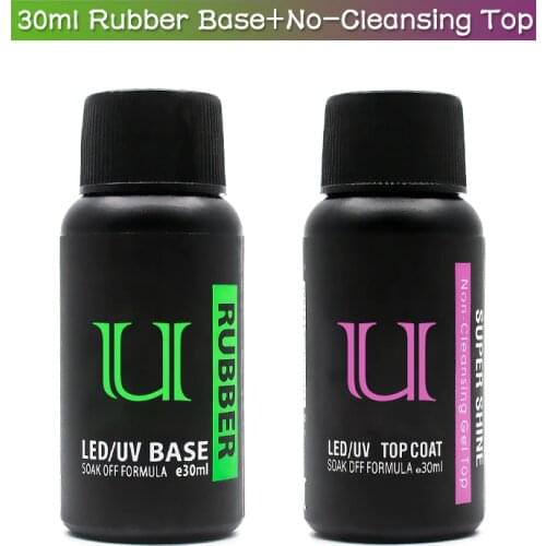 30ml Nail Base and Top Coat Gel Vanrish Thick Rubber Base Hybrid Lacquer Semipermanent Gel Nail Polish Manicure Primer for Nails