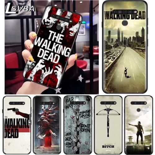 The Walking Dead hero for LG G8 G8S G8X V30 V35 V40 V50 V60 ThinQ Q60 K40 K50 K30 K41 K51 K61 K71 K92 Black Phone Case