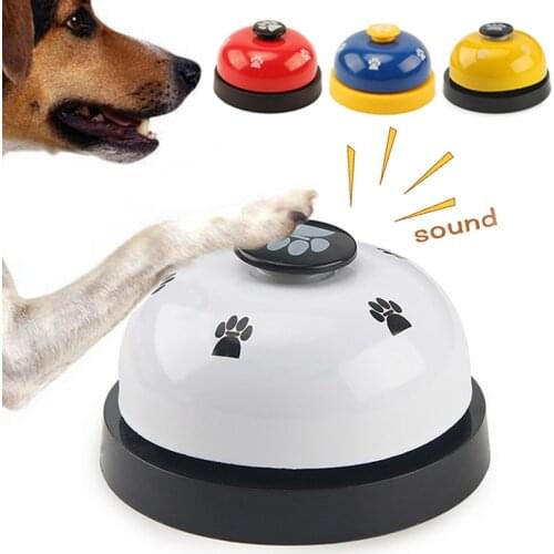 Pet Toys Bell for Dogs Cat Training Interactive Toy Called Dinner Small Bells Footprint Ring Trainer Feeding Reminder For Teddy