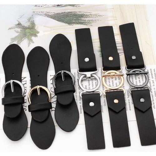 2Pairs Leather Buttons for Clothing High-end Belt Buckle DIY Woman Overcoat Dress Decorative Buckle No Sewing Snaps for Clothes