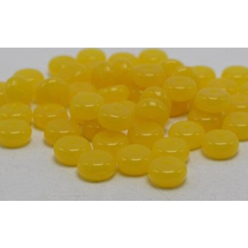 500 Yellow Resin Round Beads Faux 6mm Imitation Butterscotch
